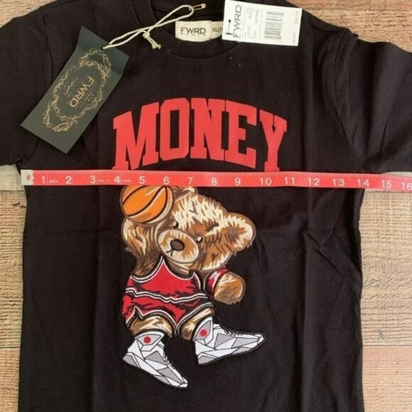 FWRD Boy's T-shirt Embroidered Baller Bear Money NWT XL (7) - Picture 6 of 6